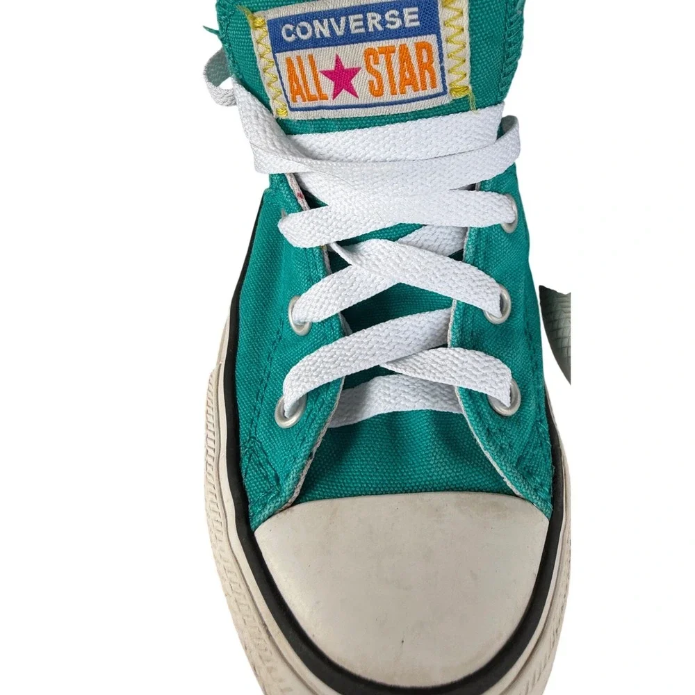 Converse‎ Chuck Taylor Junior All Star Low Top Teal Confetti Kids Shoes Size 2